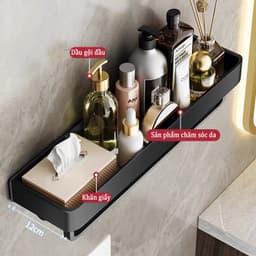 Thumbnail MEIDOO Nhà vệ sinh phòng tắm kệ miễn phí đục lỗ bàn vệ sinh treo tường 2
