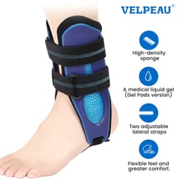 Thumbnail Đai nẹp hỗ trợ mắt cá chân VELPEAU cố định đảo ngược được trái và phải cải thiện tổn thương gân chơi thể thao cho nam nữ 1