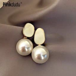 Thumbnail Khuyên tai Pinkdudu PD1254 bằng hợp kim tráng men thời trang cao cấp phong cách Hàn Quốc cho nữ 4