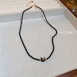 Thumbnail DREJEW Vòng tay đá mắt mèo vàng người nổi tiếng trên internet với cùng một thiết kế thích hợp chuỗi xương đòn Vòng cổ thời trang đơn giản 1