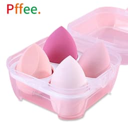 Thumbnail Mút trang điểm/ Hộp 4 mút trang điểm PFFEE tán phấn nền tiện lợi 1