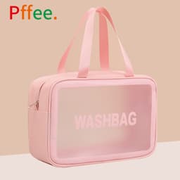 Thumbnail Túi đựng mỹ phẩm PFFEE trong suốt chống thấm nước tiện dụng 1