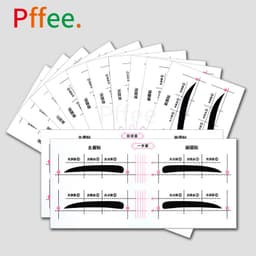 Thumbnail Set 32 miếng dán khuôn kẻ lông mày PFFEE chuyên nghiệp hỗ trợ làm đẹp 1