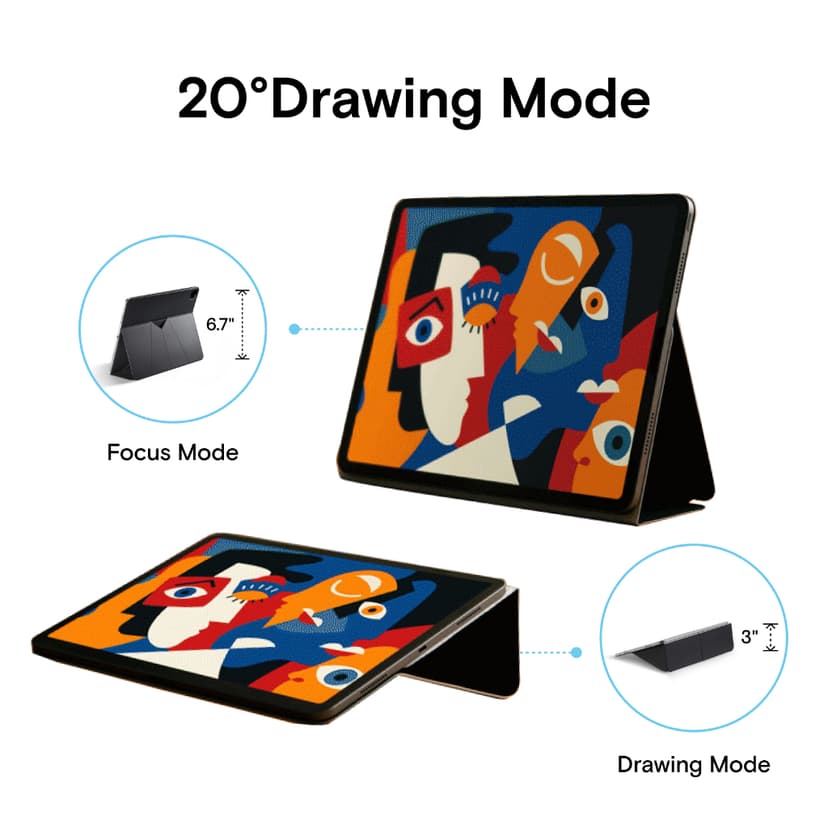 Ảnh MOFT Snap Float Folio for iPads ao da máy tính bảng MOFT có nhiều góc nhìn tự động mở/ khóa thích hợp cho Pro 11 "2022-2018 / Air 2022 / 2020) 4