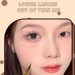 Thumbnail Gecomo Bút Kẻ Mắt Nước Ngòi Siêu Mảnh 0.01mm Cho Người Mới Bắt Đầu Trang Điểm 4