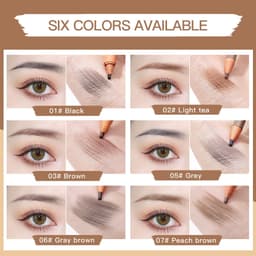Thumbnail Bút Kẻ Lông Mày GECOMO Chống Nước Lâu Phai 6 Màu Sắc Lựa Chọn 3