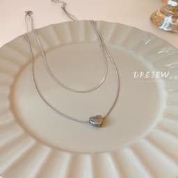 Thumbnail DREJEW Vòng cổ Hai Lớp Hình Xương Rắn Sang Trọng Thời Trang 1