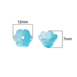 Thumbnail Túi 10 hạt pha lê BEADIA hình hoa phong lan dùng làm trang sức thủ công DIY 4
