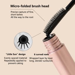 Thumbnail Mascara MAANGE màu đen chuốt mi cong dài dày chống nước và mồ hôi 3
