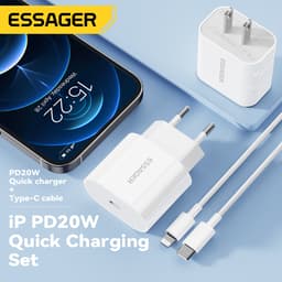 Thumbnail Essager Cáp sạc IP 8-16 20W cho bộ Type C sang C / L 1