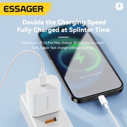 Thumbnail Essager Cáp sạc IP 8-16 20W cho bộ Type C sang C / L 2