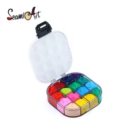 Thumbnail Hộp nhựa SEAMIART 16 ngăn đựng màu nước / sơn dầu tiện dụng 1