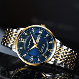Thumbnail Đồng Hồ Đeo Tay CUENA Chính Hãng Chất Liệu Thép Không Gỉ Chống Thấm Nước Thời Trang Cao Cấp Cho Nam 6008 4