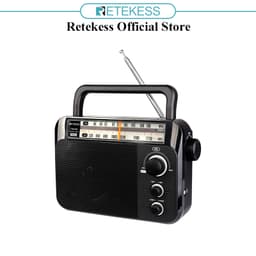 Thumbnail Radio Retekess TR604 FM / AM 2 Băng Tần Có Thể Sạc Lại Với Giắc Cắm Tai Nghe 3.5mm Cho Người Già 1