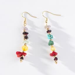 Thumbnail Khuyên Tai Dáng Dài Bằng Hợp Kim Resin Phong Cách Retro Đơn Giản Sáng Tạo Thời Trang Dành Cho Nữ PD1365 3
