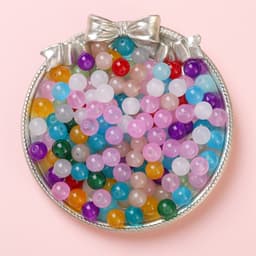 Thumbnail Beadia Chuỗi Hạt Ngọc Bích Giả Bằng Nhựa 6 / 8mm Màu Trơn Dùng Làm Trang Sức DIY 1