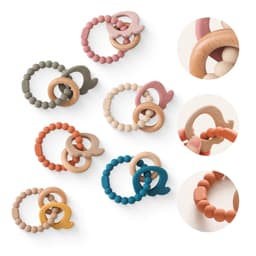Thumbnail Đồ Chơi Gặm Nướu Bằng Silicone An Toàn Thực Phẩm Cho Bé 0-6 - 12 Tháng Tuổi 4