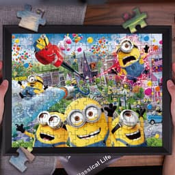 Thumbnail Set 126 miếng xếp hình LEQIAZHIXING công chúa Disney/ Ultraman/ Hello Kitty cho bé 6-8 tuổi 1