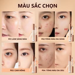 Thumbnail Kem che khuyết điểm O.TWO.O 40g che phủ quầng thâm mắt và lỗ chân lông 4 màu tùy chọn 3