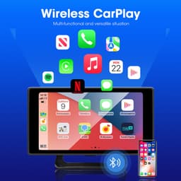 Thumbnail Elkeva 5 inch 4K + 1080P Ghi Video trên ô tô Carplay & Android Kết nối không dây tự động Bảng điều hướng GPS DVR AI Voice Bluetooth AUX 3