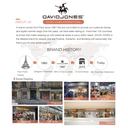 Thumbnail David Jones Paris Nữ Kích Thước Nhỏ Cứng Hobo Túi Đeo Ngang Túi Đeo Vai pu Da Nữ Mềm Mại Và Mỏng Túi 1