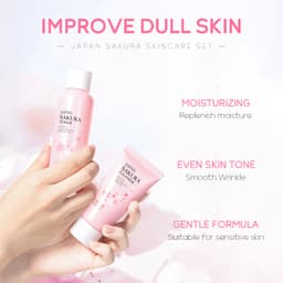 Thumbnail Bộ 5 sản phẩm chăm sóc da mặt LAIKOU làm sáng và trẻ hóa làn da chiết xuất hoa anh đào 3