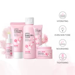 Thumbnail Bộ 5 sản phẩm chăm sóc da mặt LAIKOU làm sáng và trẻ hóa làn da chiết xuất hoa anh đào 1
