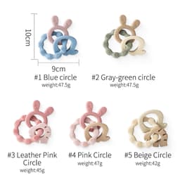 Thumbnail Đồ Chơi Gặm Nướu Bằng Silicone An Toàn Thực Phẩm Cho Bé 0-6 - 12 Tháng Tuổi 3
