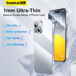 Thumbnail Ốp điện thoại Baseus TPU dẻo trong suốt chống sốc bảo vệ camera thích hợp cho iphone 15 promax iphone 15 pro plus 1