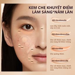 Thumbnail Kem che khuyết điểm O.TWO.O 40g che phủ quầng thâm mắt và lỗ chân lông 4 màu tùy chọn 1