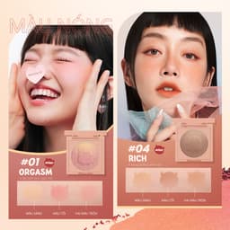 Thumbnail Phấn má hồng O.TWO.O 40g hiệu ứng lì / ánh nhũ lâu phai 3