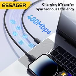 Thumbnail Dây cáp sạc nhanh ESSAGER Type C sang IOS PD 29W thích hợp cho ip 14 4