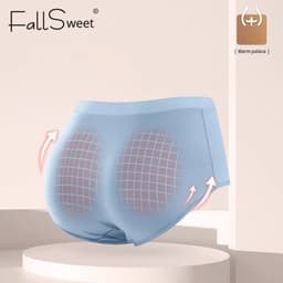 Thumbnail Fallsweet 40-100kg Quần Lót cotton Lưng Cao size Lớn Dành Cho Nữ / size m-xxxl 3