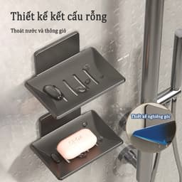 Thumbnail Giá đỡ MEIDOO chất liệu nhôm dán keo 3M đựng xà phòng tiện dụng 2