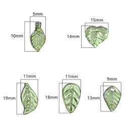 Thumbnail Beadia mùa hè Set 10-50 hạt cườm BEADIA hình lá mini tự làm trang sức tiện lợi 2