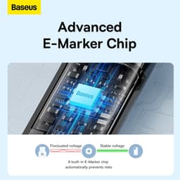 Thumbnail Cáp Sạc Baseus  Dây Cáp Sạc Nhanh USB-C Loại C Type C 240w Cho iPp15 pd3.1 Realme Samsung S23 Mac PC 3