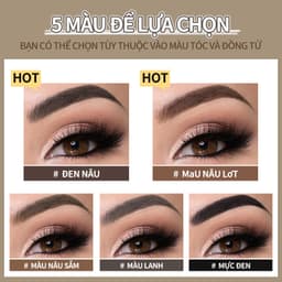 Thumbnail Gel kẻ lông mày KIMUSE chống nước lâu phai 5 màu sắc tùy chọn 4