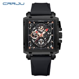 Thumbnail Đồng hồ nam quartz CRRJU 2312X dây silicon đa năng chống thấm nước 2