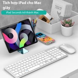 Thumbnail Bàn phím bluetooth không dây GOOJODOQ 102 phím/chuột không dây cho laptop máy tính để bàn chính hãng 4