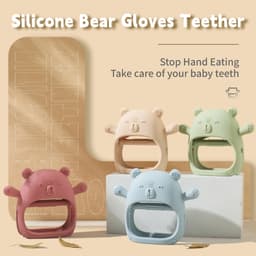 Thumbnail Găng Tay silicone Hình Gấu Chống Ăn Mòn Cho Bé 3