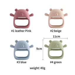 Thumbnail Găng Tay silicone Hình Gấu Chống Ăn Mòn Cho Bé 1