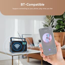 Thumbnail Radio bluetooth retekess tr638 Có Màn Hình lcd Cho Người Lớn Tuổi 4