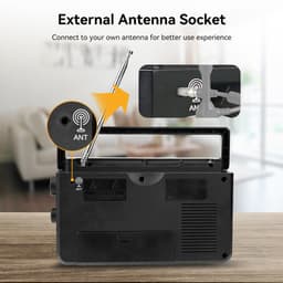 Thumbnail Radio bluetooth retekess tr638 Có Màn Hình lcd Cho Người Lớn Tuổi 3