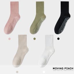 Thumbnail MOVING PEACH Vớ Tập yoga Bằng cotton pvc tất chống trơn 2