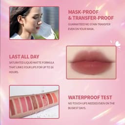 Thumbnail Son kem lì KIMUSE chống nước lâu trôi 13 màu tùy chọn 4