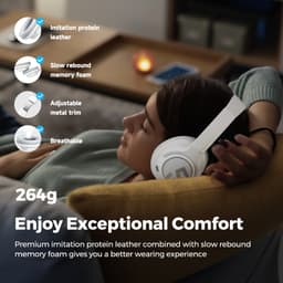 Thumbnail SoundPEATS Space Tai Nghe Chụp Tai bluetooth 5.3 Không Dây Giảm Tiếng Ồn Gấp Gọn Trọng Lượng Nhẹ Đa Điểm anc 3