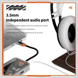 Thumbnail Hub GOOJODOQ Type C và USB 3.0 chia cổng 10 trong 1 PD1000W HDMI 4k VGA RJ45 TF/SD cho laptop 4
