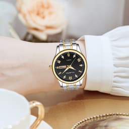 Thumbnail Cuena Đồng Hồ quartz Chống Thấm Nước 43mm Bằng Thép Không Gỉ 6122 m 3