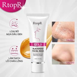 Thumbnail Mặt Nạ Vàng RtopR Sâu làm sạch lỗ chân lông co lại Loại bỏ mụn đầu đen Kiểm Soát Dầu Làm Trắng 40g 1
