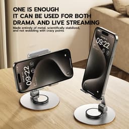 Thumbnail Giá đỡ điện thoại/ máy tính bảng GOOJODOQ bằng bằng thép carbon siêu mỏng trục xoay 360° gấp gọn tiện dụng 1
